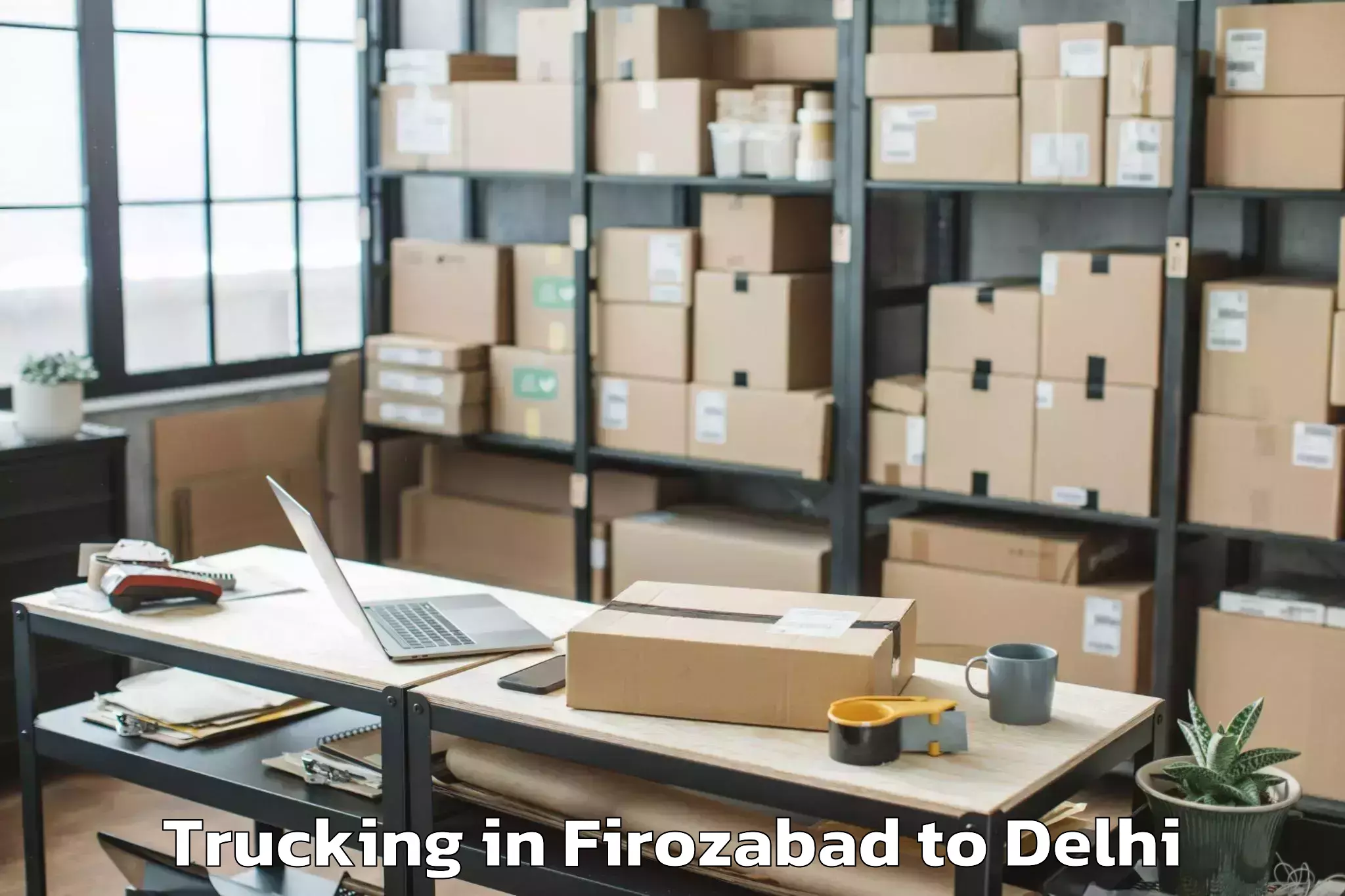 Book Firozabad to Parsvnath Mall Azadpur Trucking